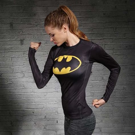 superhero compression shirts women.